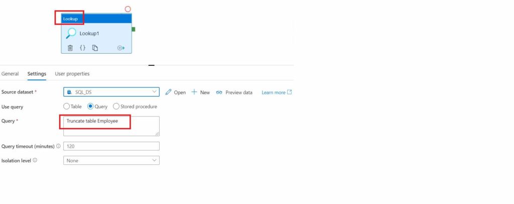How to truncate table before copy in Azure data factory