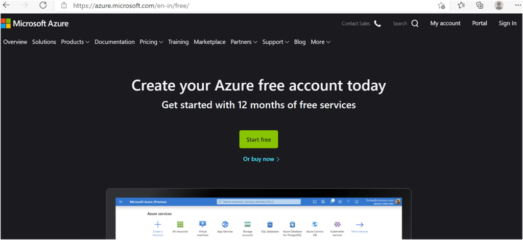 Azure Free Account Step by Step guide for Beginners